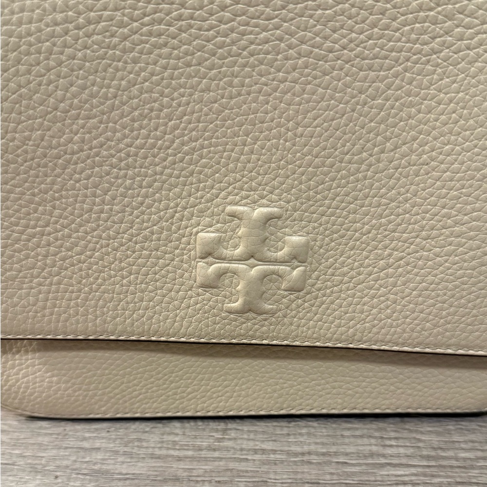 Tory Burch Thea Web Flap Crossbody - New Ivory - Picture 2 of 11